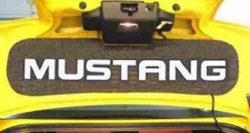 Click on Picture to Enlarge. Sunk Plexi Mirror " MUSTANG" letter trunk lid mat for the 2005 and Up Ford Mustang